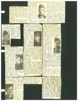 Newspaper clippings about various Beaman area men in the armed services.  