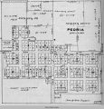 Peoria, IA, 1913 map; Richland Township; Mahaska County; Iowa