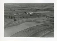 1976 - Aerial views of Cleo Rinkenberger and Charles Ramsayer Farms near Big Wyacondah Watershed