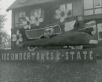 Kappa Delta lawn display, ""ISC Undertakes K-State"" Homecoming, 1951