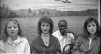 1988  Employees  Lisa Niedermeyer, Kathy Baughman, Terry Cosby, and Sally Mehaffy