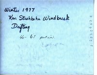 Ken Strohbehn's windbreak in winter, 1977
