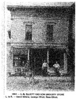 G.M. Elliott and Son grocery store in, Beaman, Iowa
