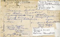 Kalona Public School 1st Grade 1910