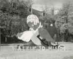 Freeman Hall Homecoming lawn display, ""Walkin' to Missouri,"" 1953