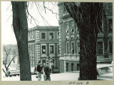 Students walking to the Chemistry-Botany Building, The University of Iowa, 1950s