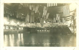 Armory decorated for the Military Ball, The University of Iowa, 1911