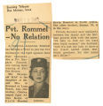 Pvt. Rommel - no relation