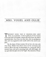 Mrs. Vogel and Ollie
