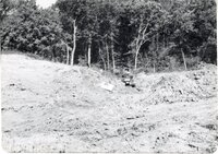 1970s Earthmoving machinery in field