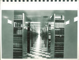 Periodicals shelving in Main Library, the University of Iowa, 1972
