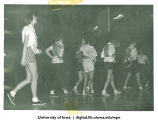Students in practice jerseys, The University of Iowa, 1930s