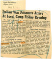 Italian war prisoners arrive at local camp Friday evening