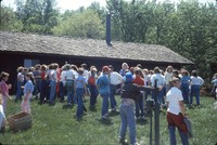 Group participating in a outdoor classroom.