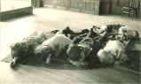 Children napping on a blanket, The University of Iowa, 1920s