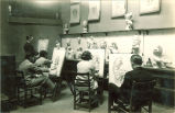 Students sketching images from casts, The University of Iowa, 1930s