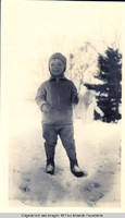 Frindy Burden in snow suit