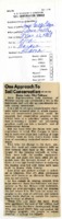 One approach to soil conservation. 