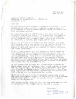 0148. Letter to Robert Bergland, U.S. Secretary of Agriculture from Viola Hathaway, Secretary of the Mills County R.C. &D (Resource Conservation and Development) - 1977