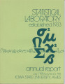Statistical Laboratory Annual Report, July 1, 1975 to June 30, 1976