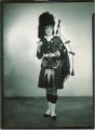 Studio portrait of Scottish Highlanders member, The University of Iowa, February 14, 1953