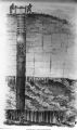 Illustration of the first lead mining in Dubuque, Iowa, 1850s