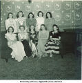 Women at formal dance, The University of Iowa, 1940s