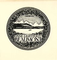 Jane Lightfoot Beaumont Bookplate 