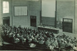 Students in a large chemistry lecture, The University of Iowa, 1930s