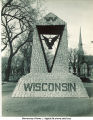 Homecoming corn monument, The University of Iowa, 1942