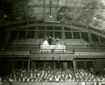 Crowning of Queen, Cathy Olson, Homecoming 1957