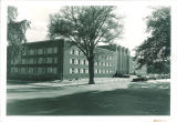 Northeast view of Main Library, the University of Iowa, circa 1955