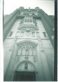 View from bottom of gothic tower of General Hospital, the University of Iowa, 1930s?