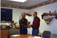 2003 Frank Hedges Presented with Plaque