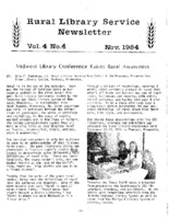 Rural Library Service Newsletter