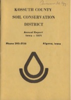 1971 Kossuth County Soil and Water Conservation District Annual Report