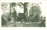 Speaking at the ground-breaking ceremony for the Medical Laboratories, the University of Iowa, circa 1924