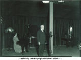 Carl Menzer, Professor Raymond and pianist in radio broadcast, The University of Iowa, 1920s