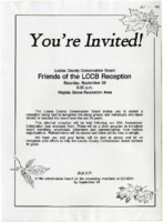 Invitation To Friends Of The Louisa County Conservation Board Reception