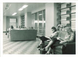 Studying in a Main Library lounge, the University of Iowa, May 15, 1951