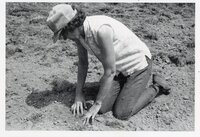 1978 Theresa Beckman plants bluestem pasture grass