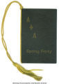 Dance card for Alpha Theta chapter of Alpha Phi Alpha Spring Semi-Formal Party, May 9, 1947