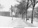Madison Street in winter, Iowa City, Iowa, between 1925 and 1930