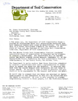1971 Congratulatory letter - 25 years since organization of the Des Moines County Soil Conservation District