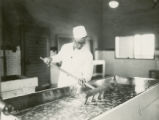 Making cottage cheese, 1930
