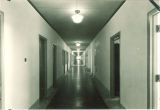Long corridor at the hospital, the University of Iowa, 1929