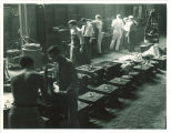 Engineering students in shop, The University of Iowa, 1940s