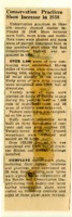 Conservation practices increase in 1958.