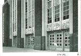 North-west angle of north entrance of the Main Library, the University of Iowa, 1950s