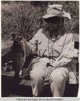 Elizabeth Burden holding a fish